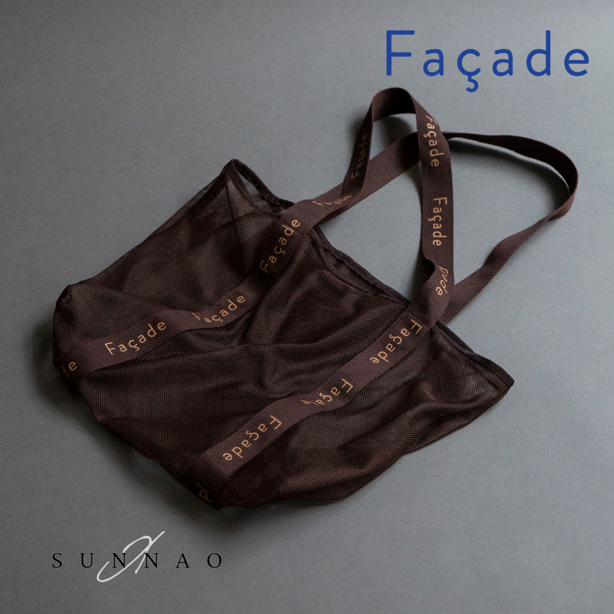 <façade> Tote bag - Burgundy