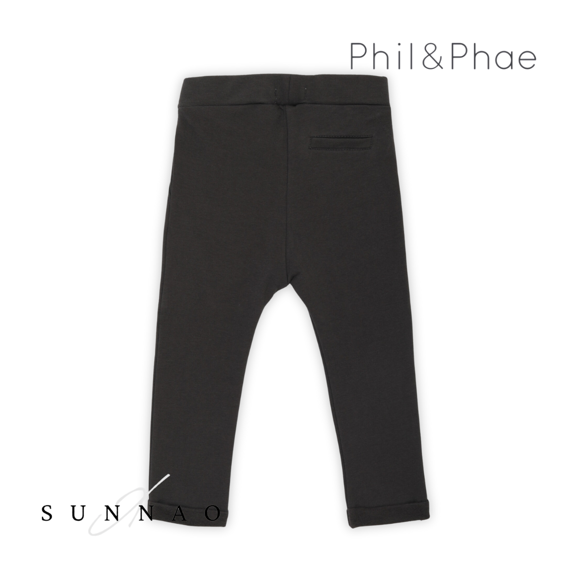<Phil&Phae> Fold-over chino - Graphite