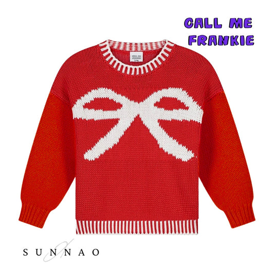 <CALL ME FRANKIE> CMF BOW KNITTED SWEATER