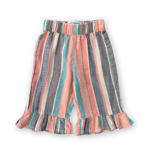 <GROWN>Summer Stripe Cotton Frill Pant（6M-6Y）