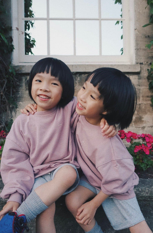 <GRAY LABEL> Dropped Shoulder Sweater - Berry