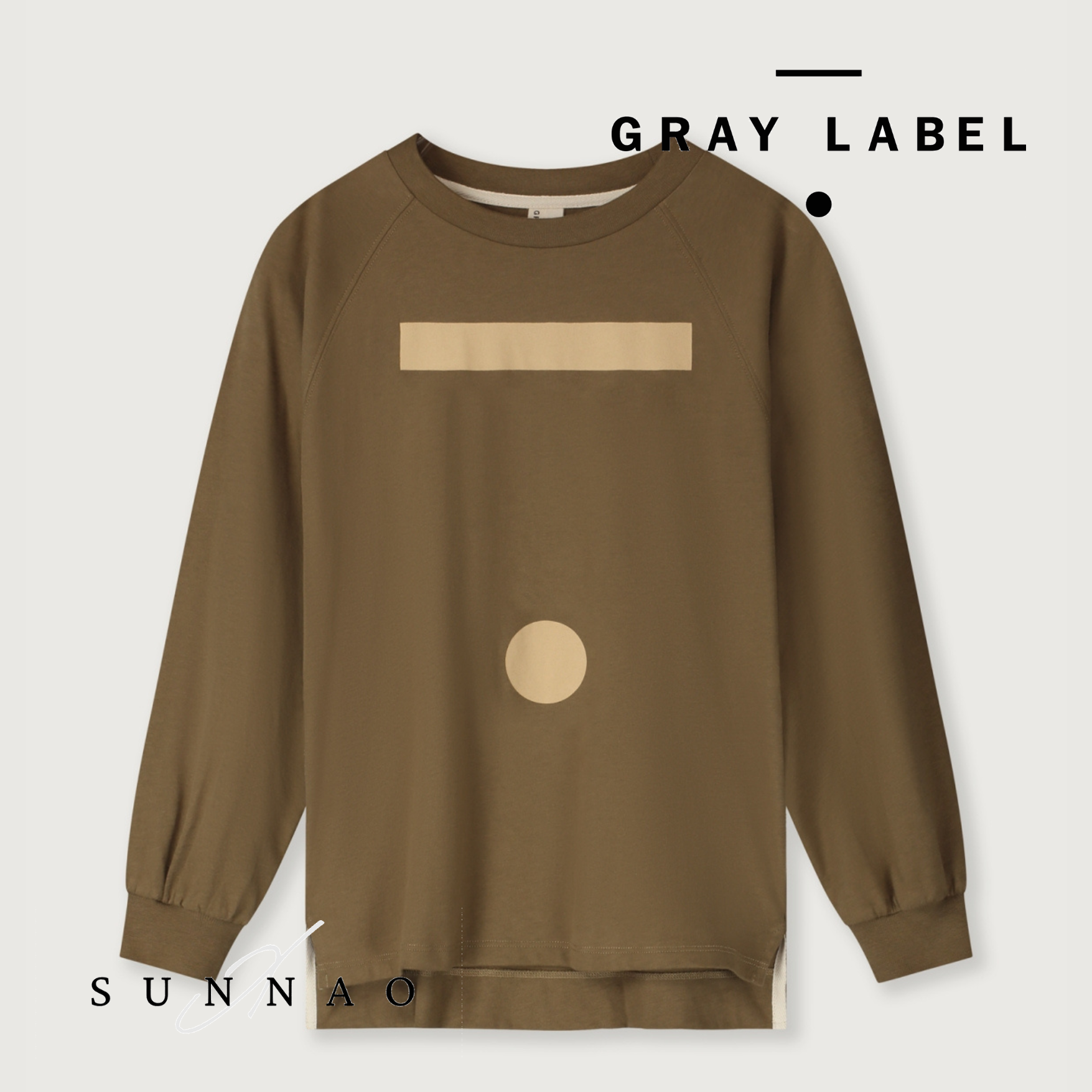 GRAY LABEL Oversized L/S Tee - BLUE GRAY (1-8Y)