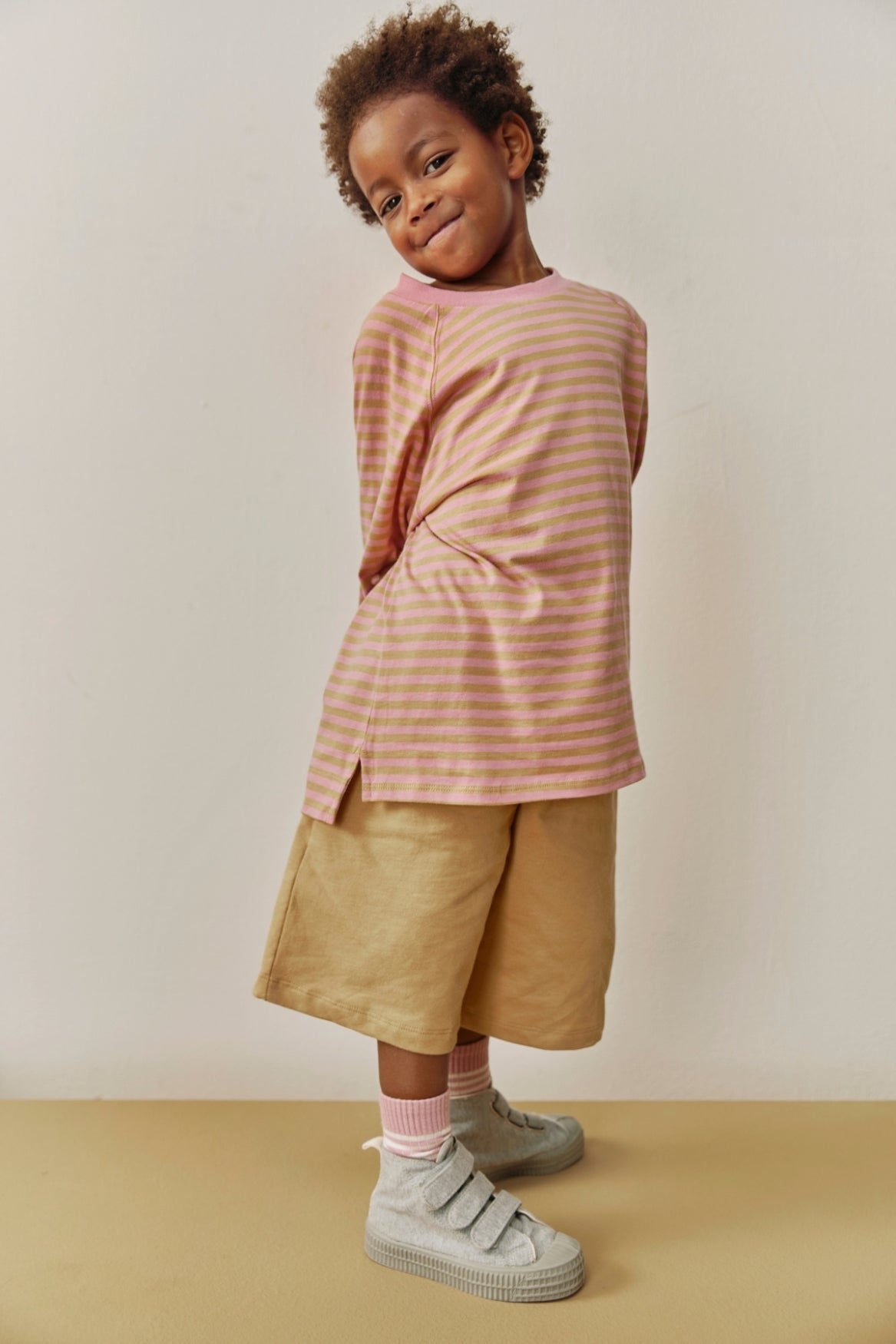GRAY LABEL Oversized L/S Tee - BLUE GRAY (1-8Y)