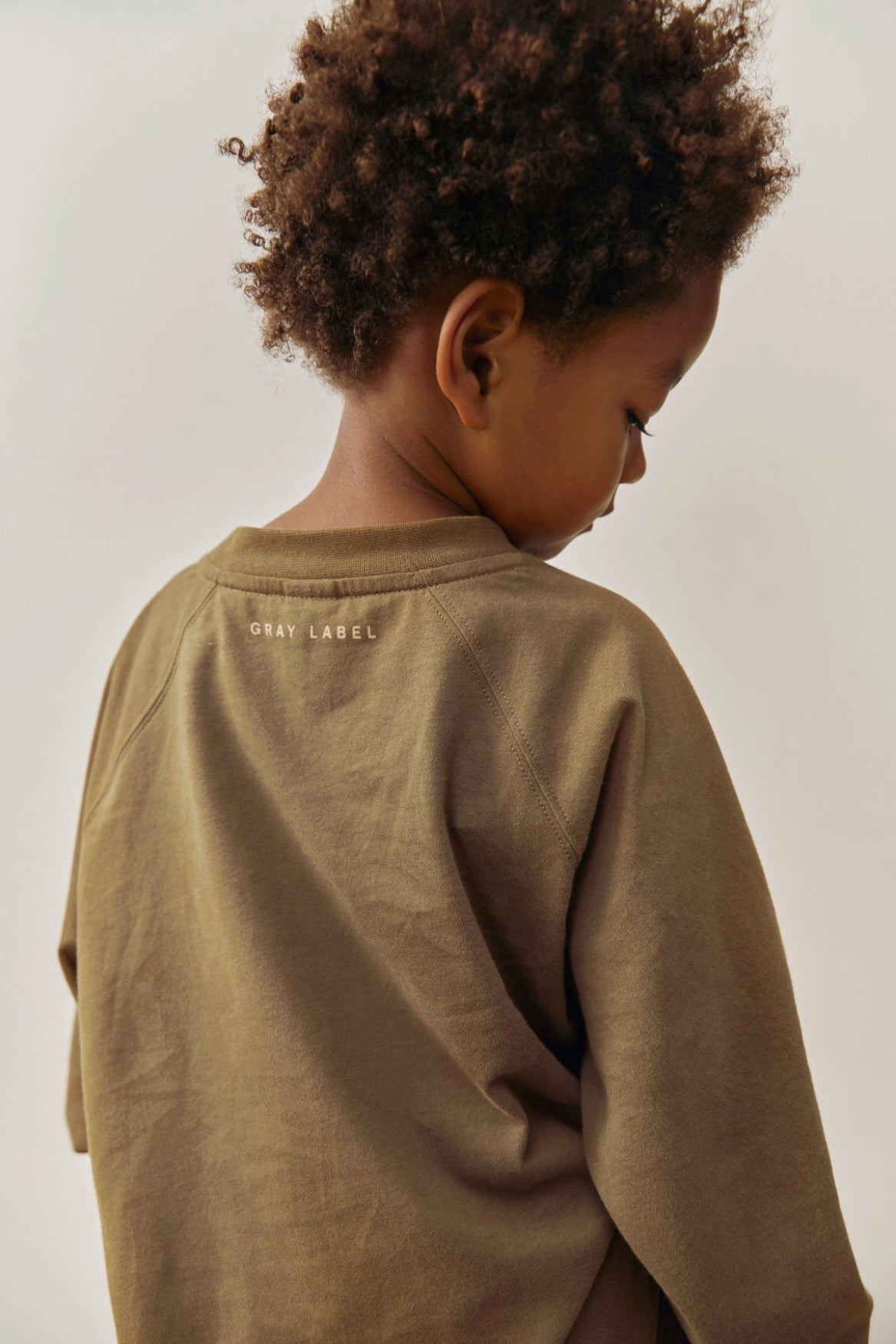 GRAY LABEL Oversized L/S Tee - BLUE GRAY (1-8Y)