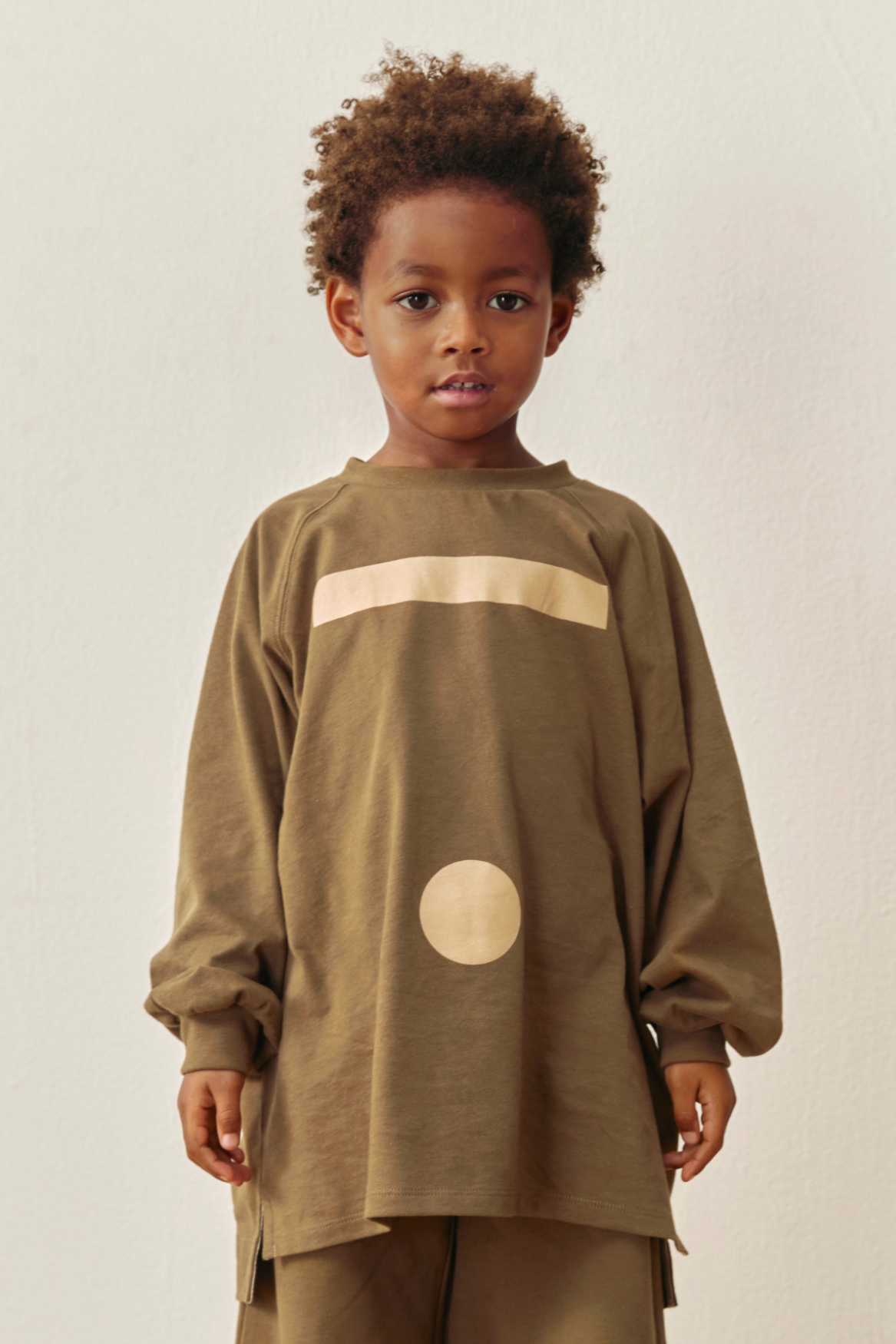 GRAY LABEL Oversized L/S Tee - BLUE GRAY (1-8Y)