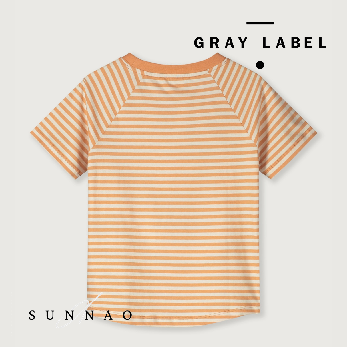 <GRAY LABEL> Crewneck Tee - Melon - Cream　
