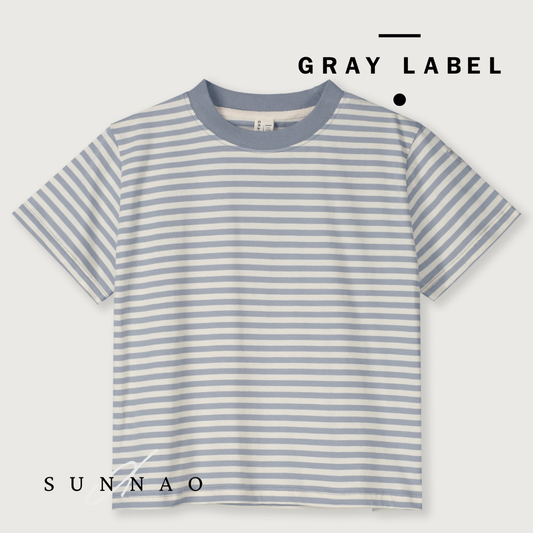<GRAY LABEL> Oversized Tee - Stone Grey/Cream