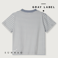 将图像加载到画廊查看器中, <GRAY LABEL> Oversized Tee - Stone Grey/Cream
