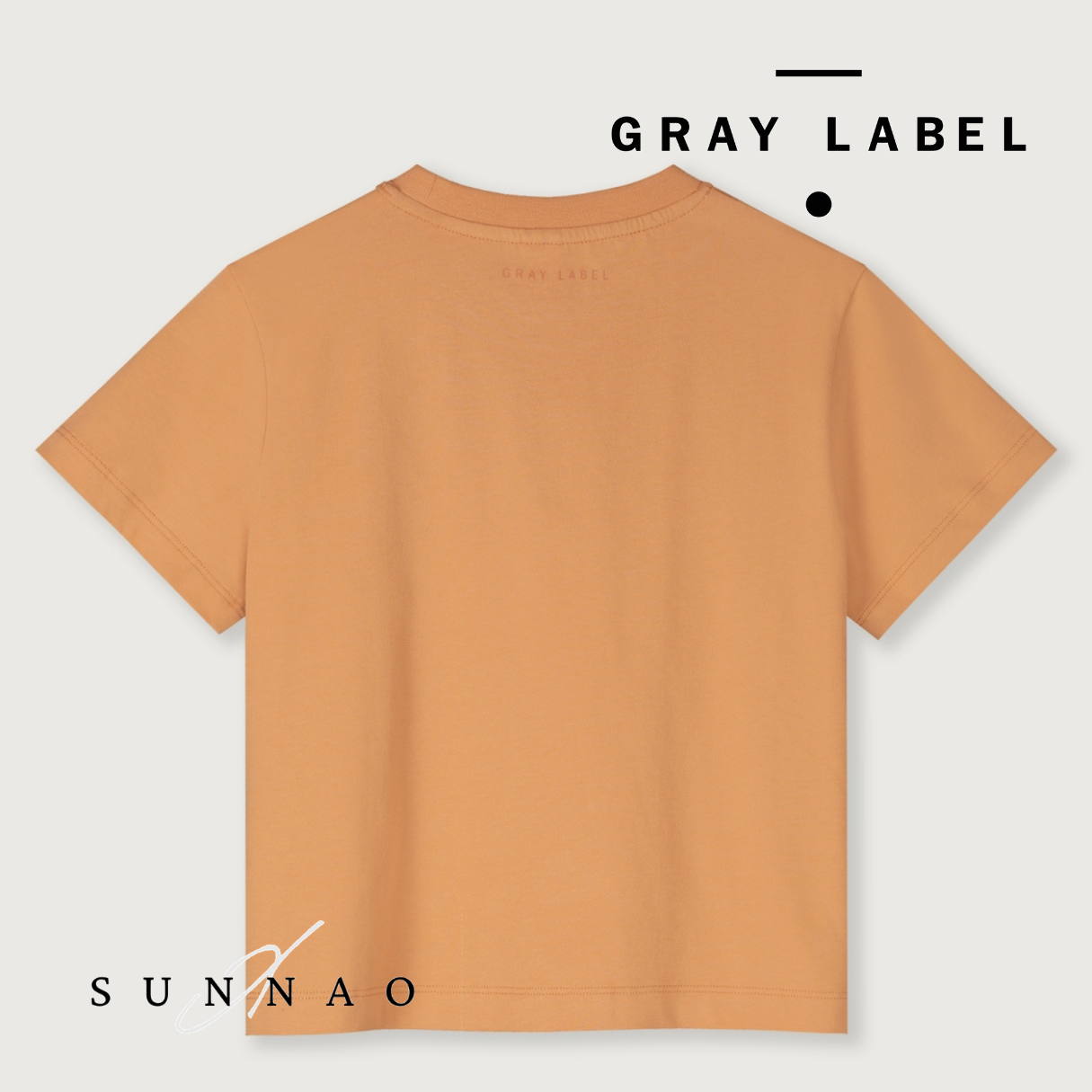 <GRAY LABEL> Oversized Tee with Logo - Melon - Melon Print　