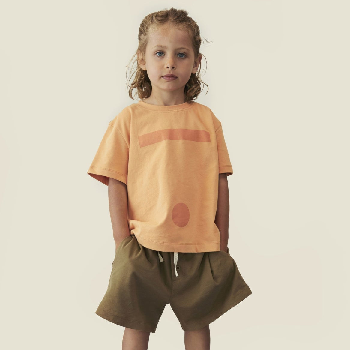 <GRAY LABEL> Oversized Tee with Logo - Melon - Melon Print　