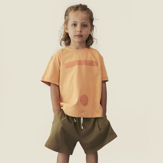 <GRAY LABEL> Oversized Tee with Logo - Melon - Melon Print　