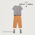 将图像加载到画廊查看器中, <GRAY LABEL> Oversized Tee with Logo - Stone Grey - Melon Print
