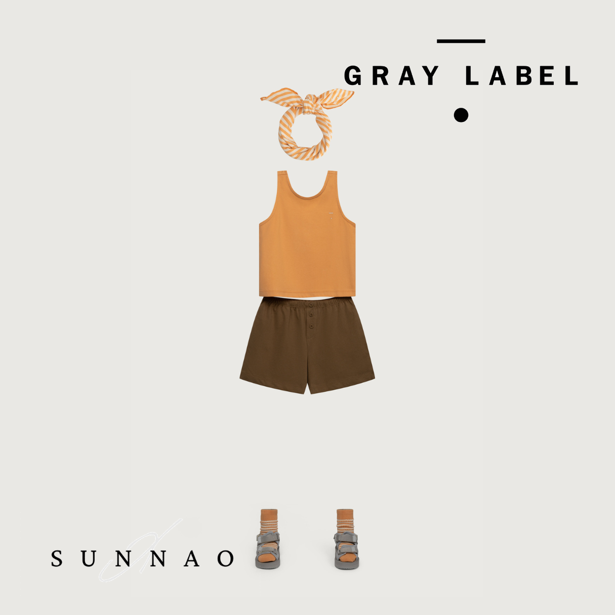 <GRAY LABEL> Button Shorts - Woody