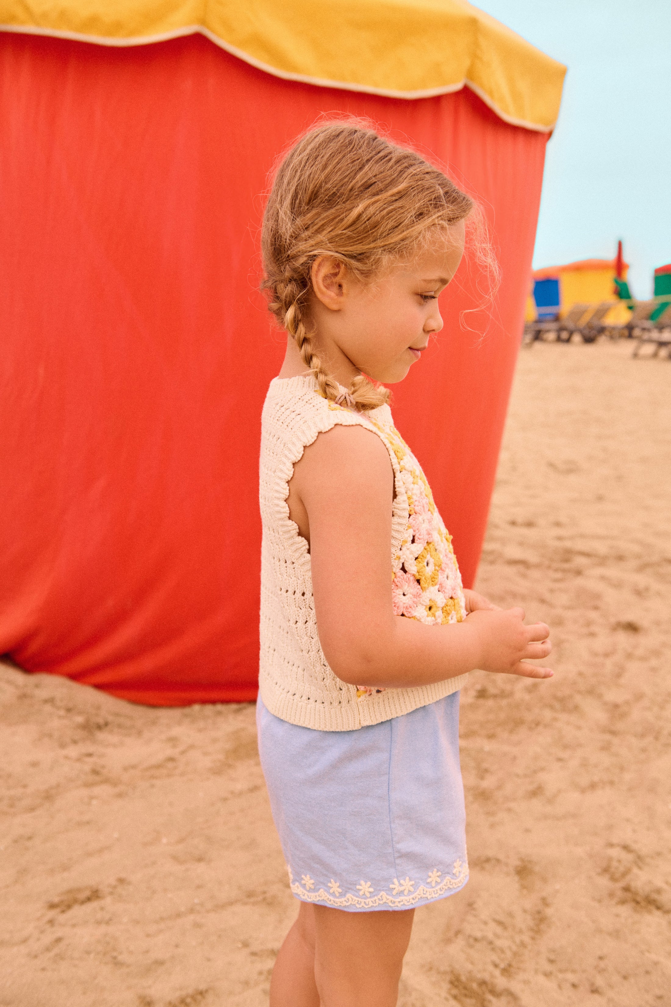 <Louise Misha> SHORTS VALLY - OXFORD BLUE