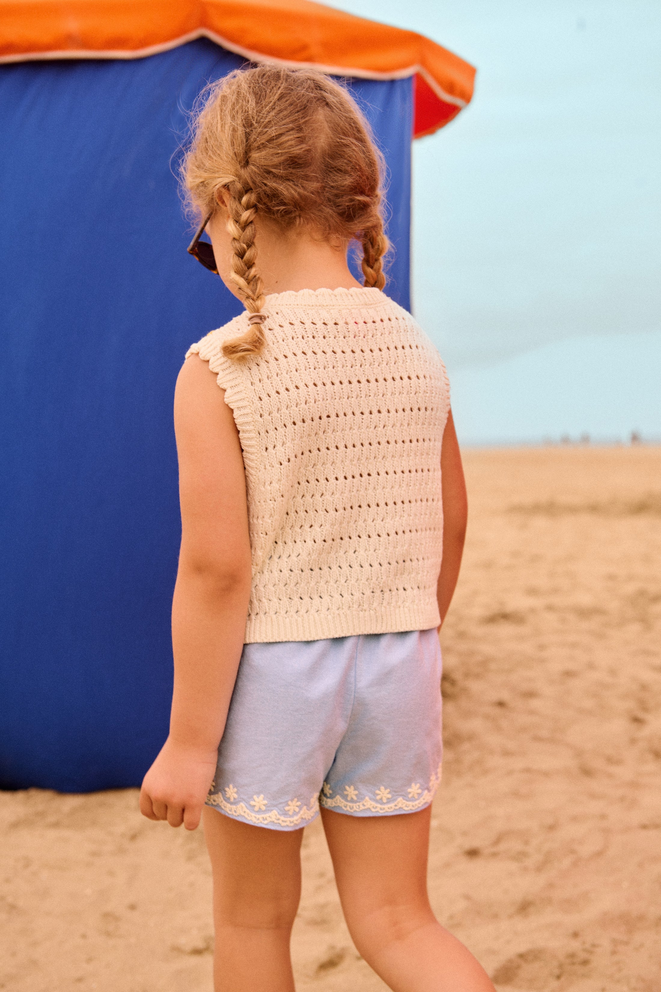 <Louise Misha> SHORTS VALLY - OXFORD BLUE