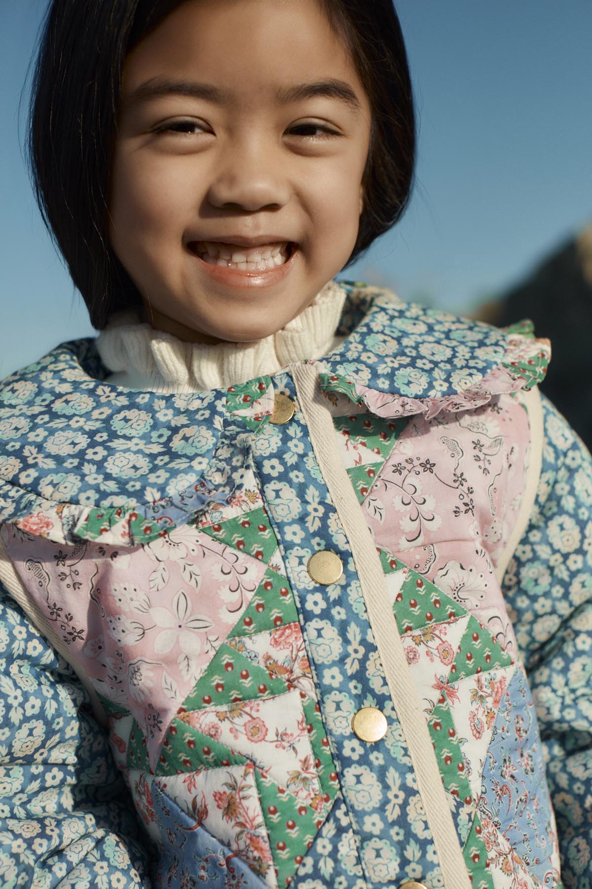 <Louise Misha> JACKET AGARA - NAVY SNOWFALL PATCH
