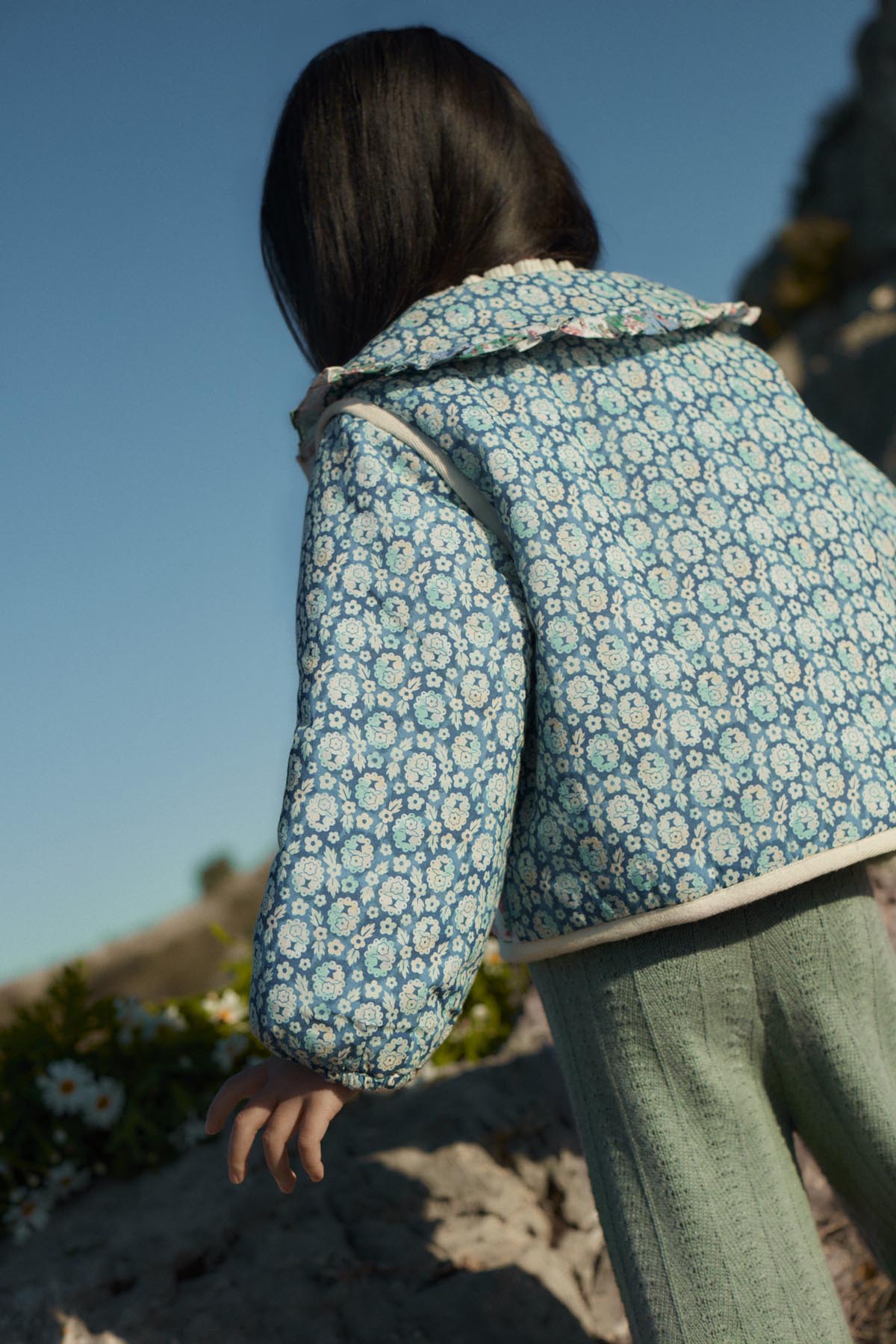 <Louise Misha> JACKET AGARA - NAVY SNOWFALL PATCH