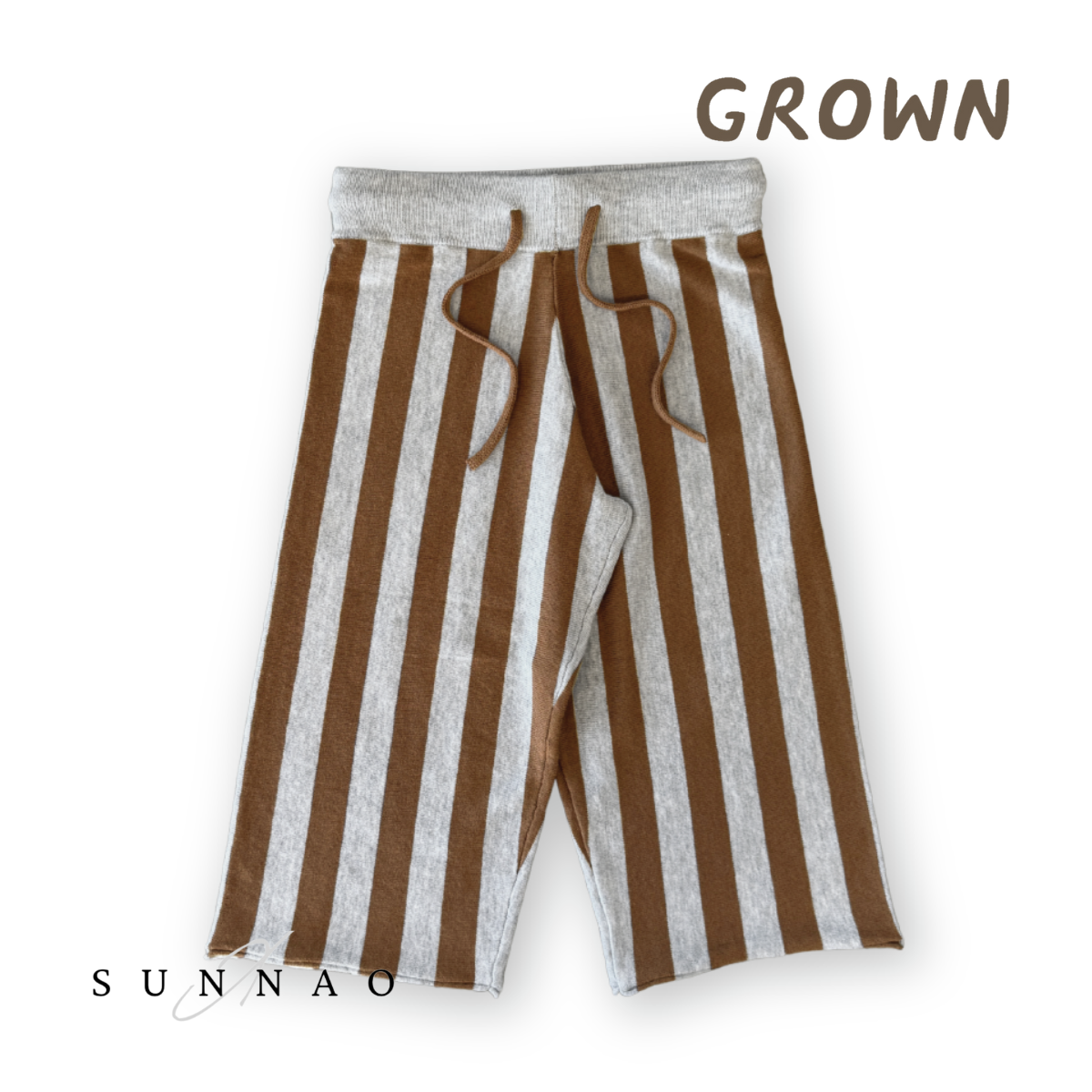 <GROWN> Striped Knit Pant