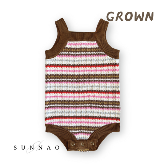 <GROWN> Sunshine Stripe Romper