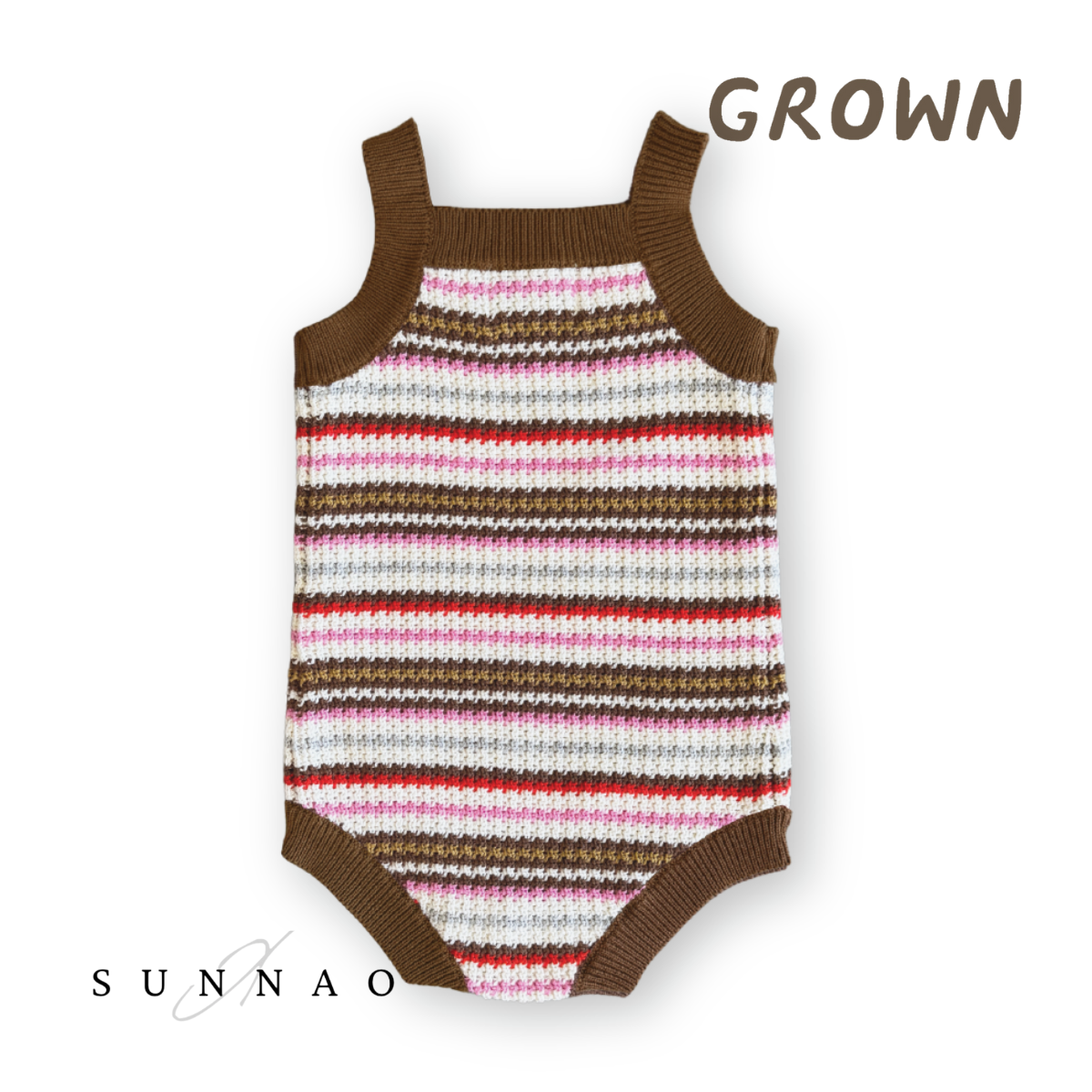 <GROWN> Sunshine Stripe Romper