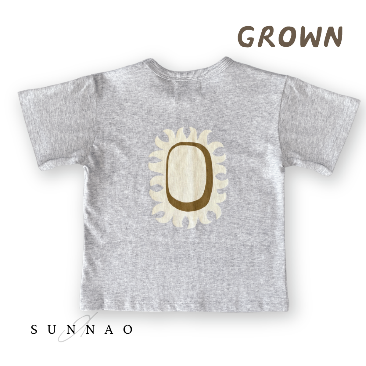 <GROWN> Sunshine Tee - Grey Marle