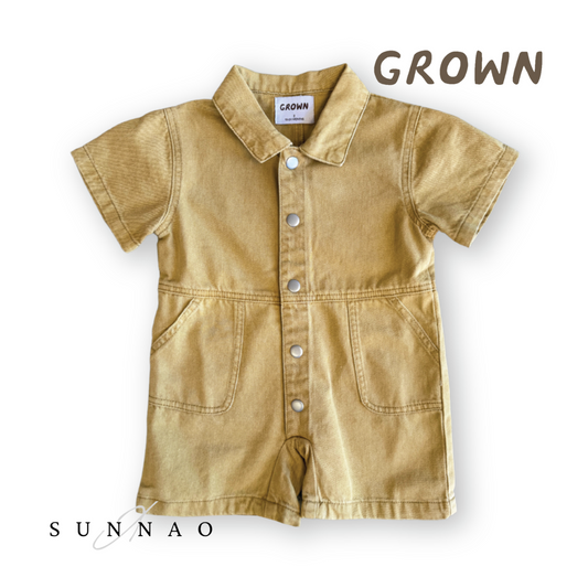 <GROWN> Summer Short Boilersuit