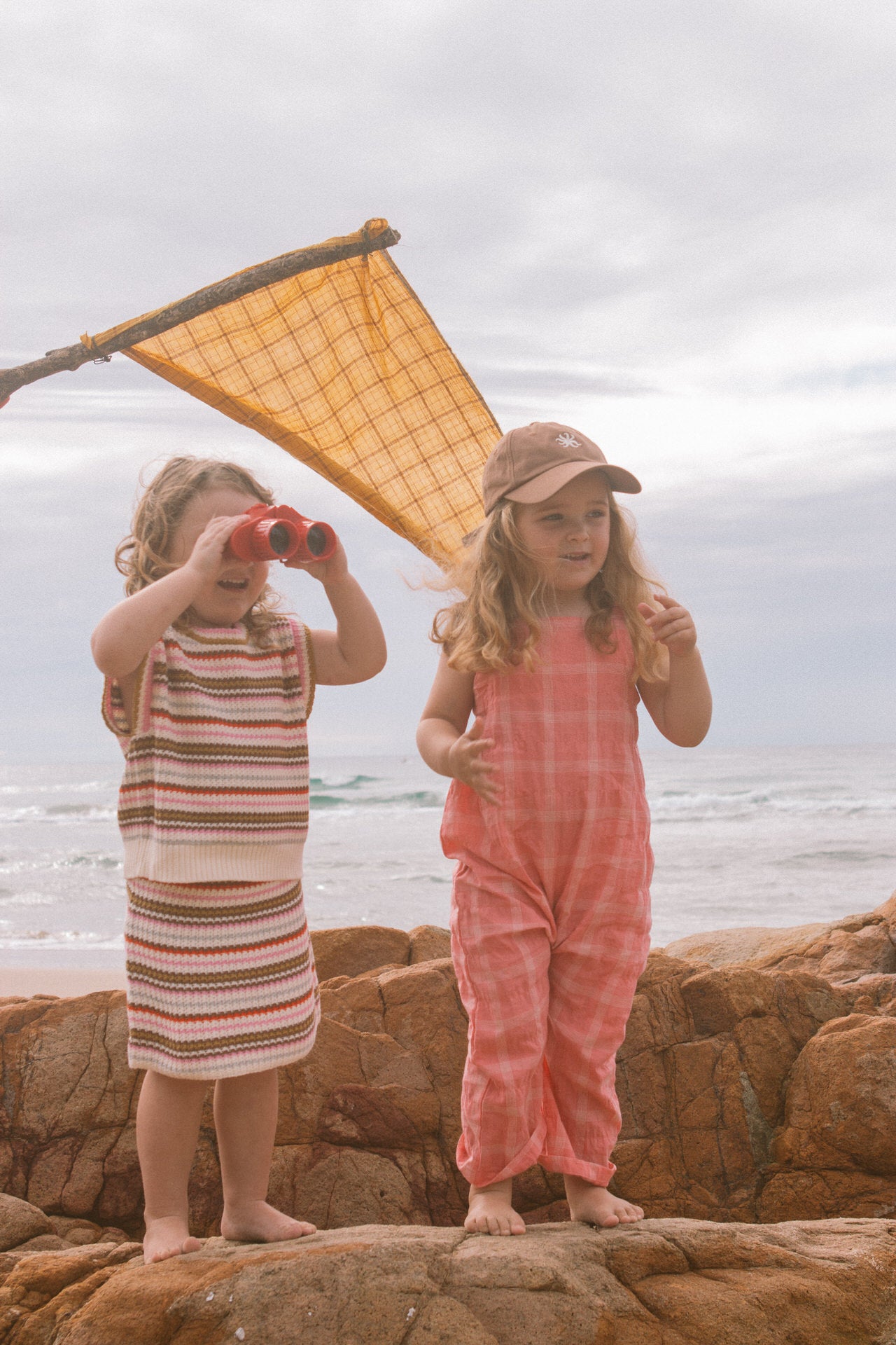 <GROWN> Sunshine Stripe Knit Skirt