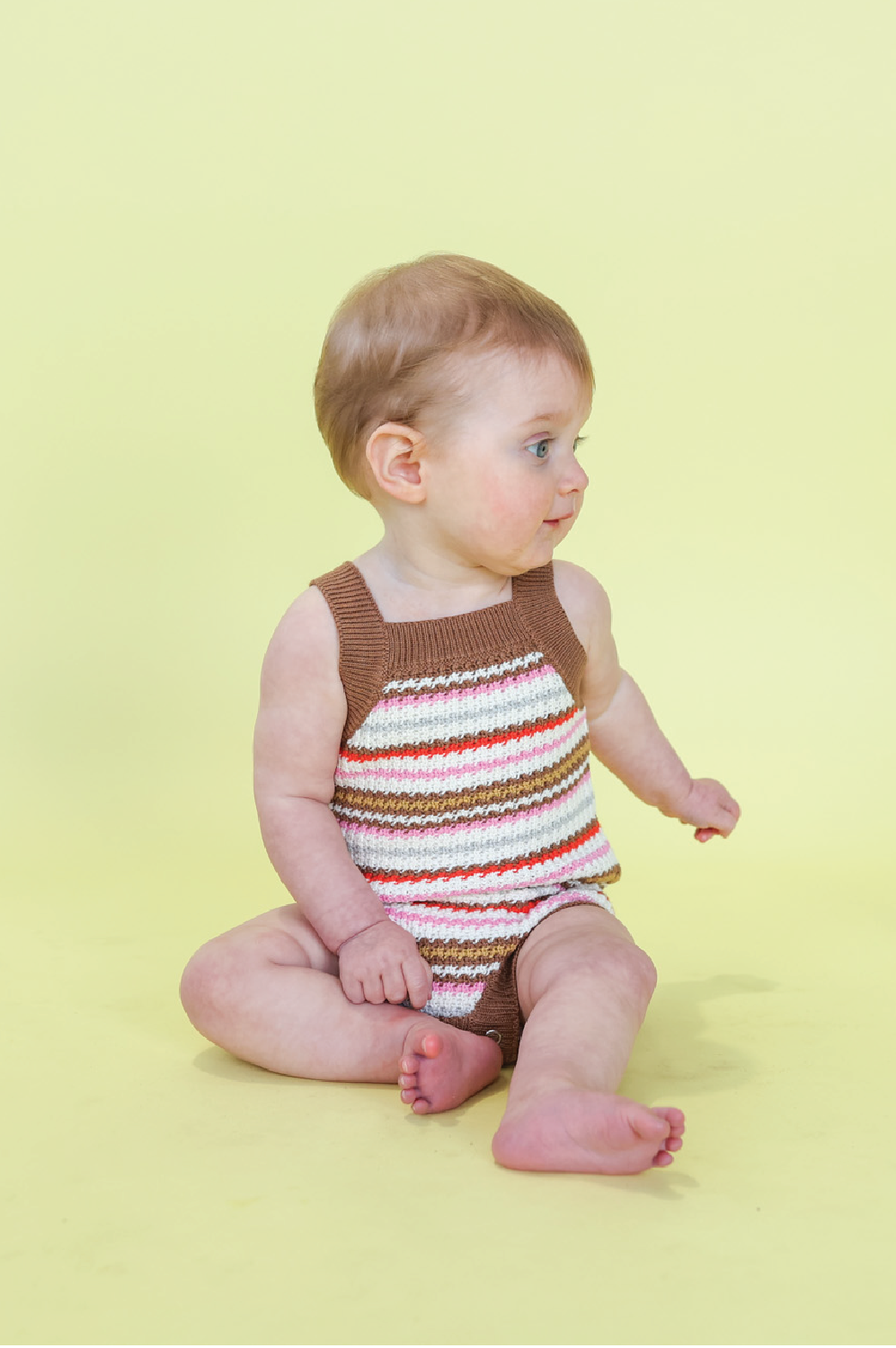 <GROWN> Sunshine Stripe Romper