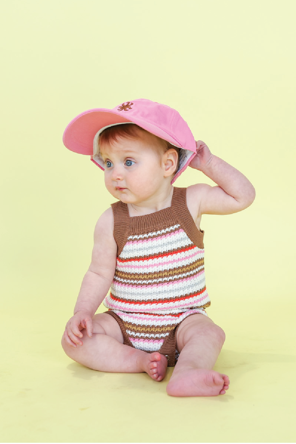<GROWN> Sunshine Stripe Romper