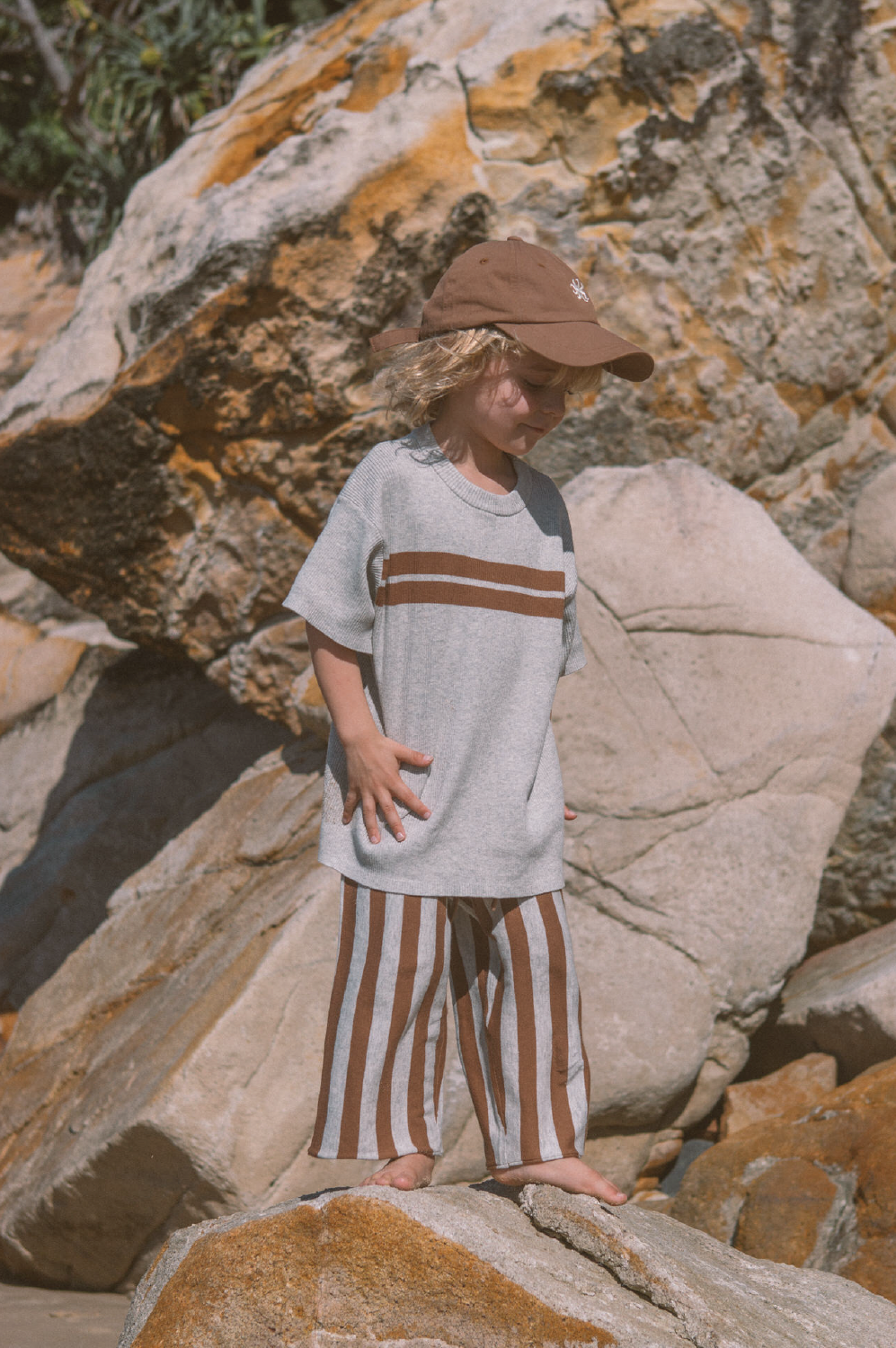 <GROWN> Striped Knit Pant