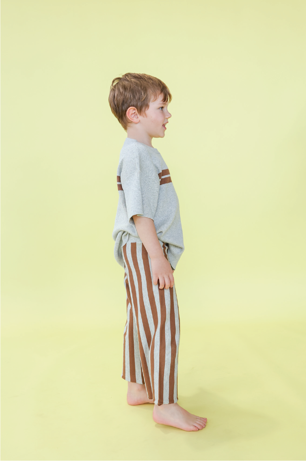 <GROWN> Striped Knit Pant