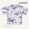 Gallery viewerに画像を読み込む, <GROWN> Organic Knitted Tie Dye Rib Tee - Grape
