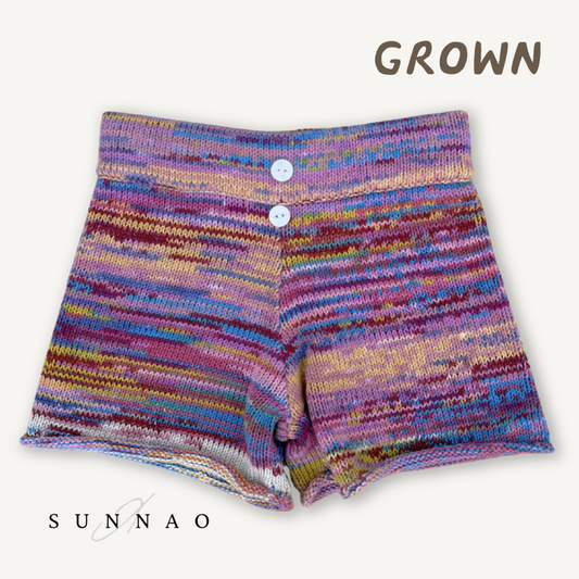 <GROWN> Knitted Shorts - Rainbow