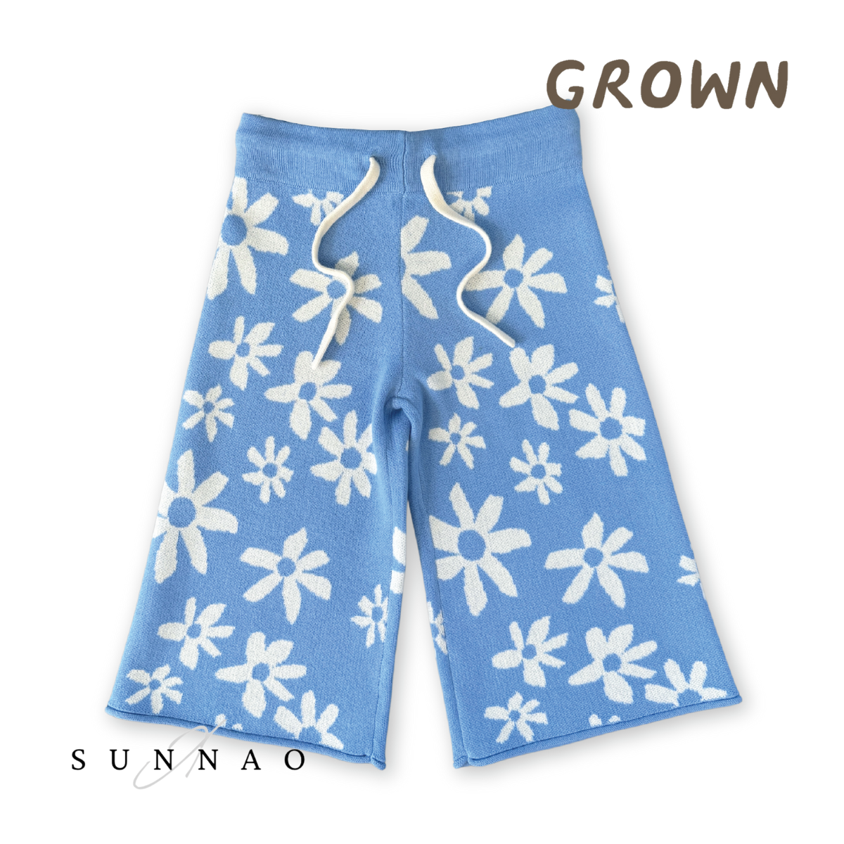 <GROWN> Organic Wild Flower Knit Pant　