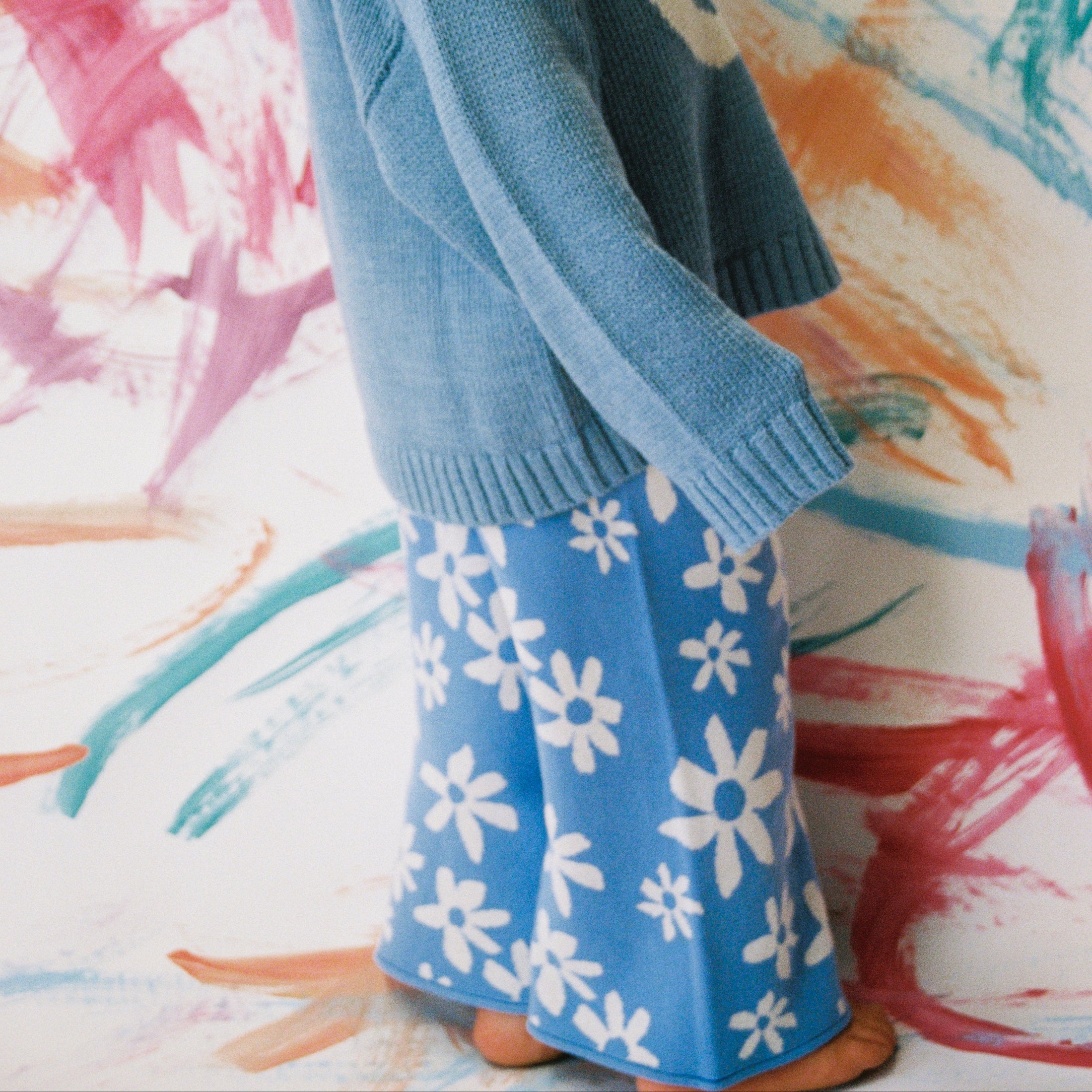 <GROWN> Organic Wild Flower Knit Pant　
