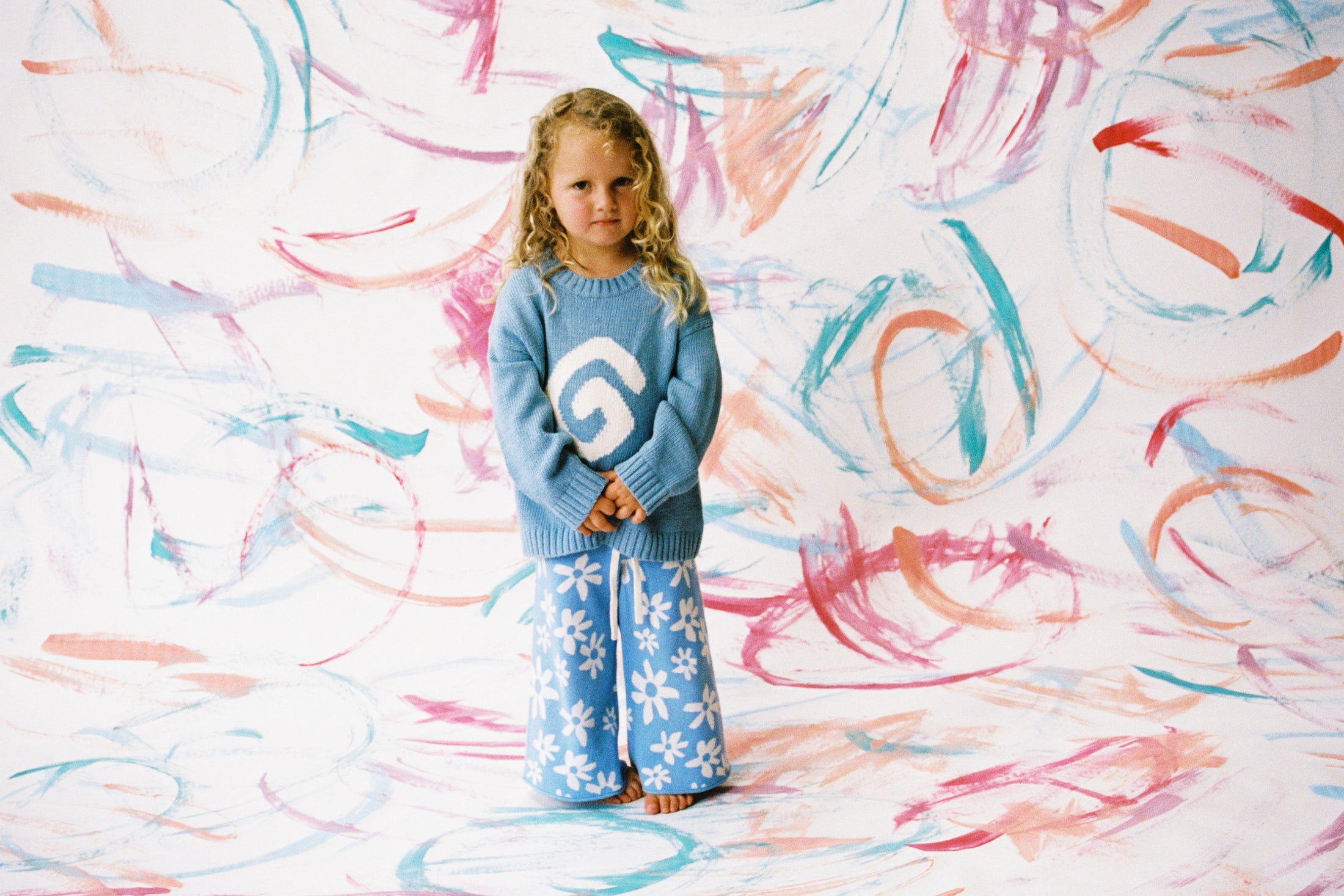 <GROWN> Organic Wild Flower Knit Pant　