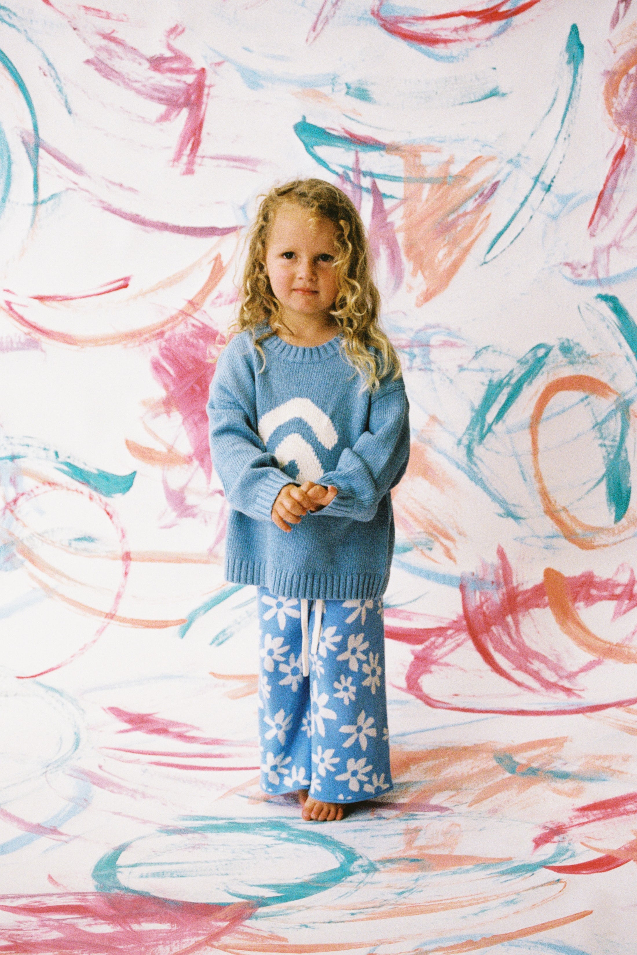 <GROWN> Organic Wild Flower Knit Pant　