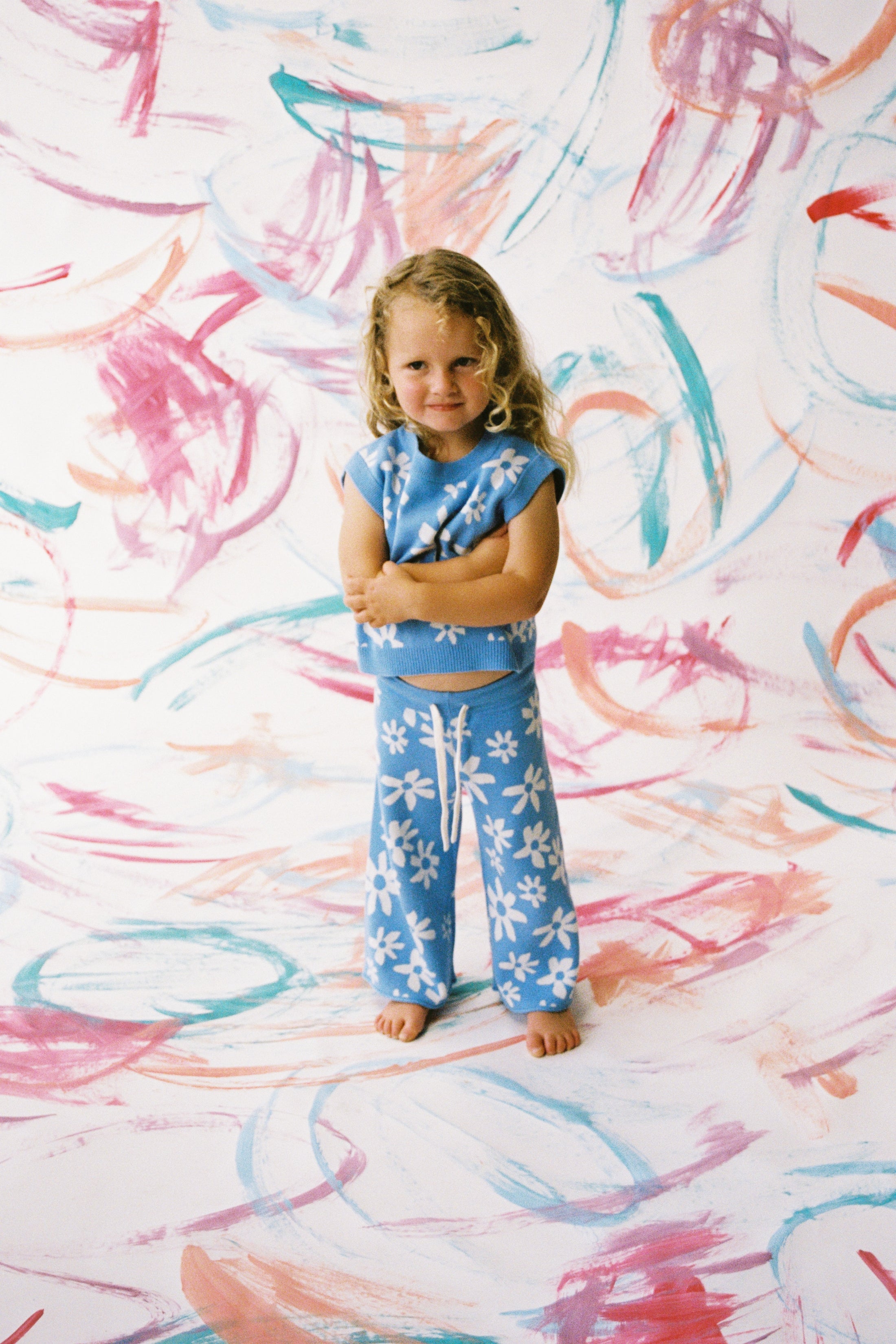 <GROWN> Organic Wild Flower Knit Pant　