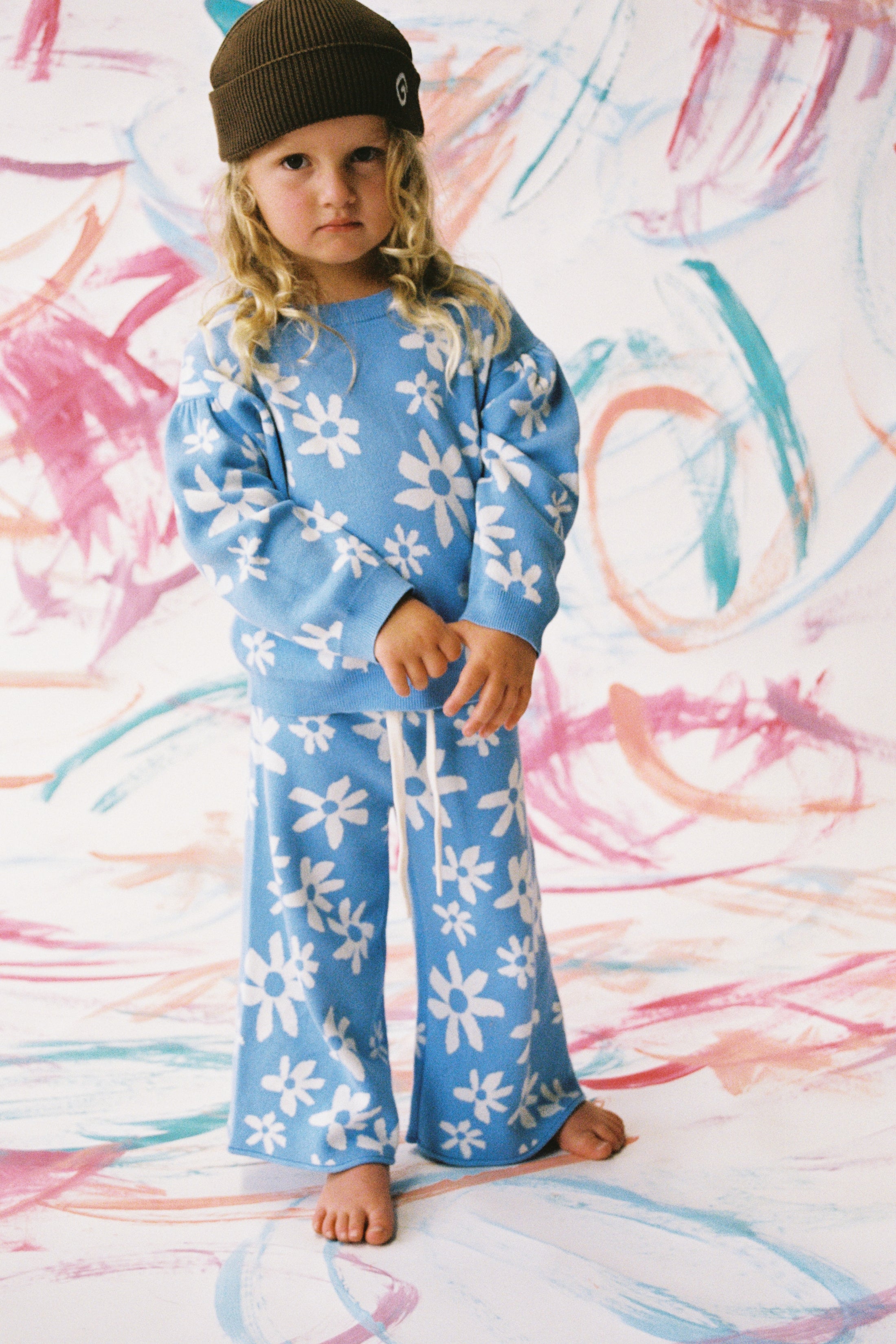 <GROWN> Organic Wild Flower Knit Pant　