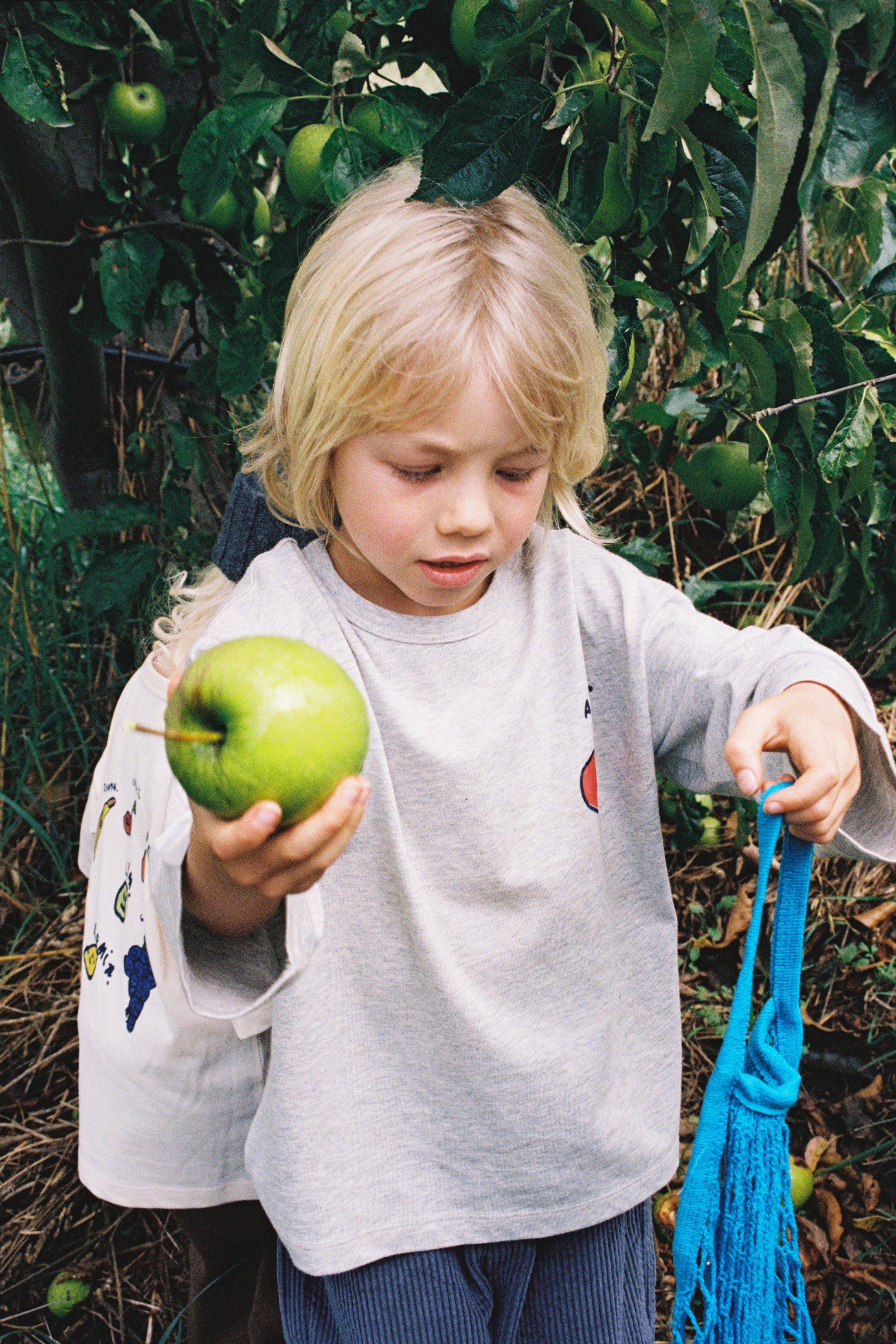 <GROWN> Organic Fruit Salad LS Tee - Gray Marle