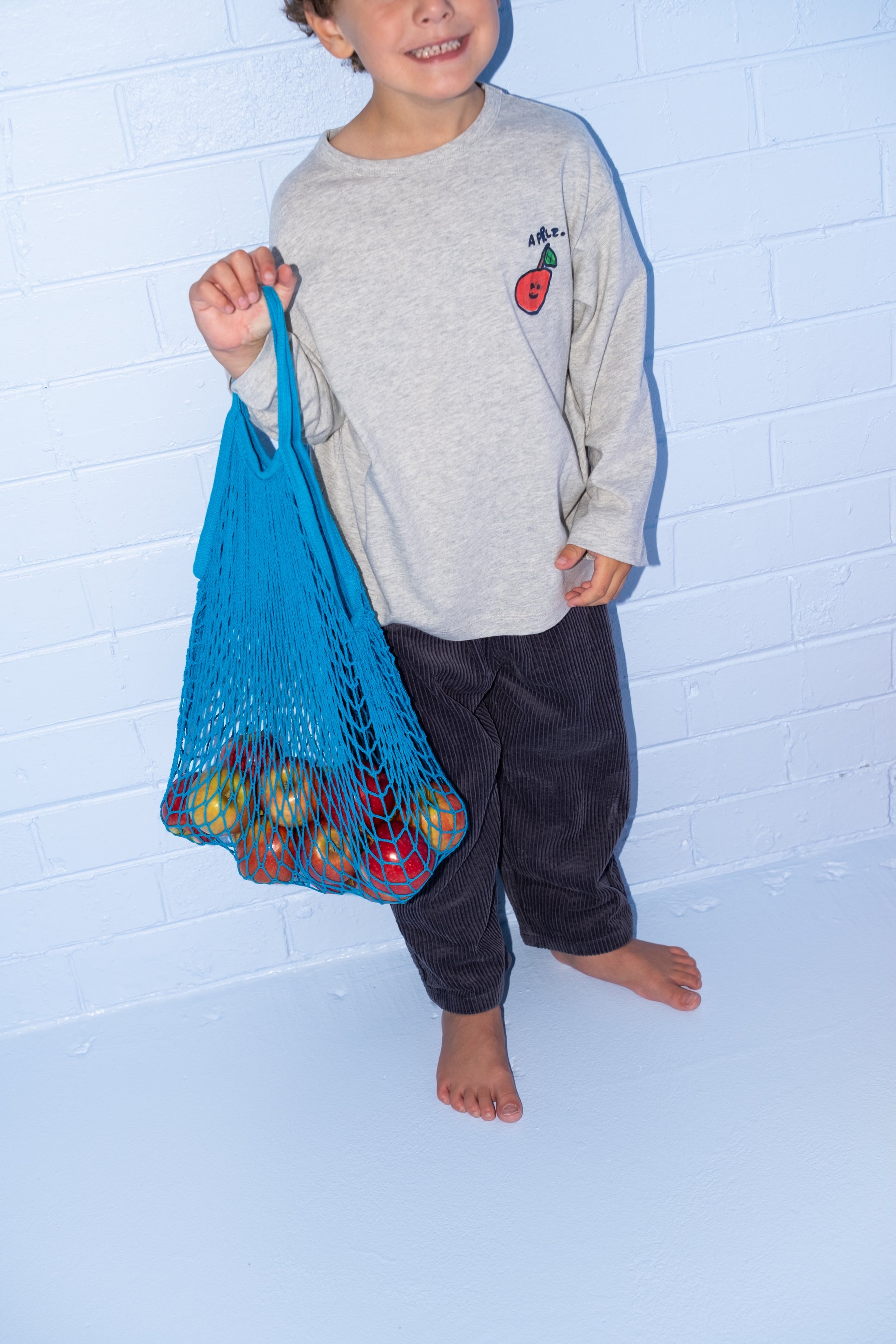 <GROWN> Organic Fruit Salad LS Tee - Gray Marle