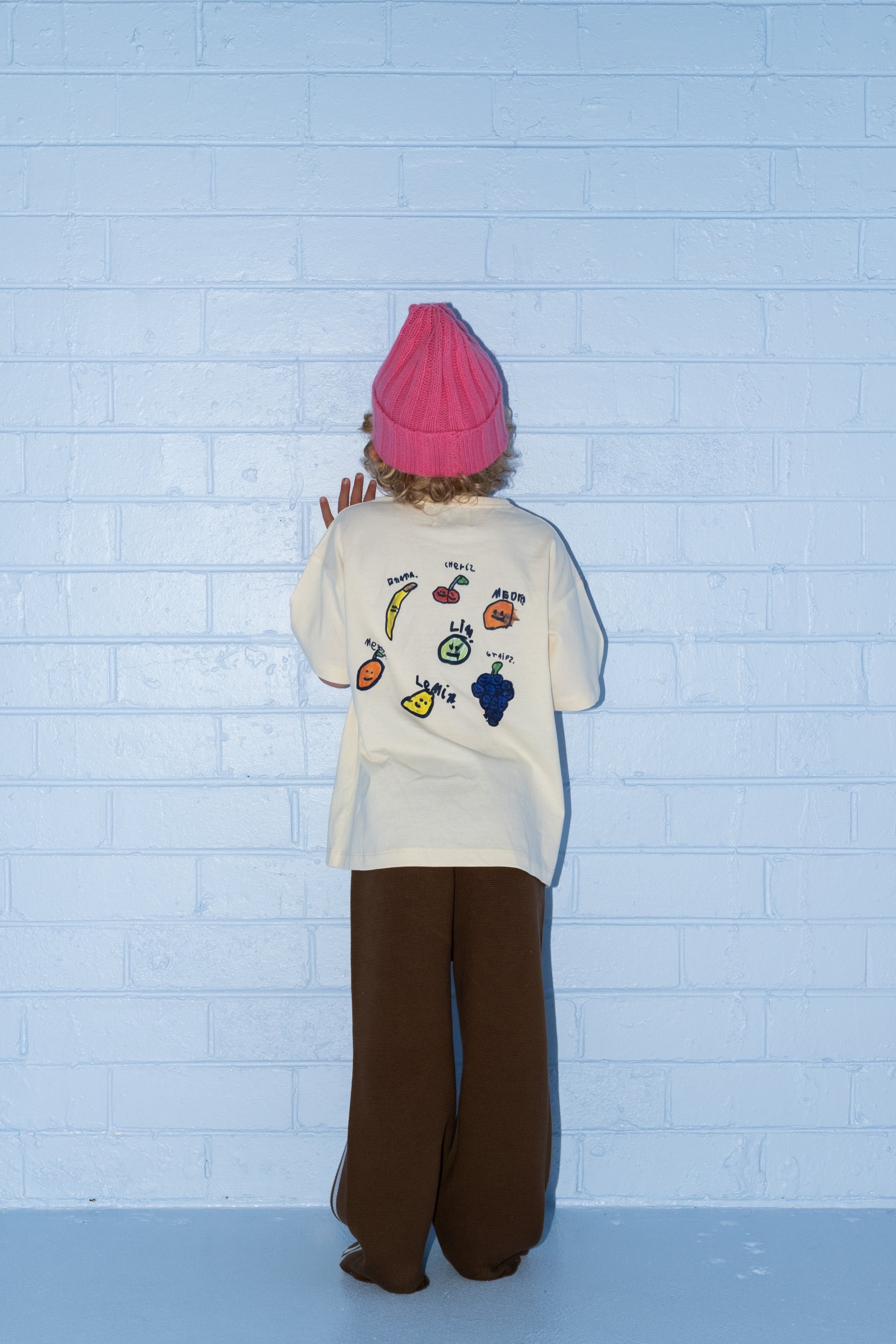 <GROWN> Organic Fruit Salad Tee - Milk