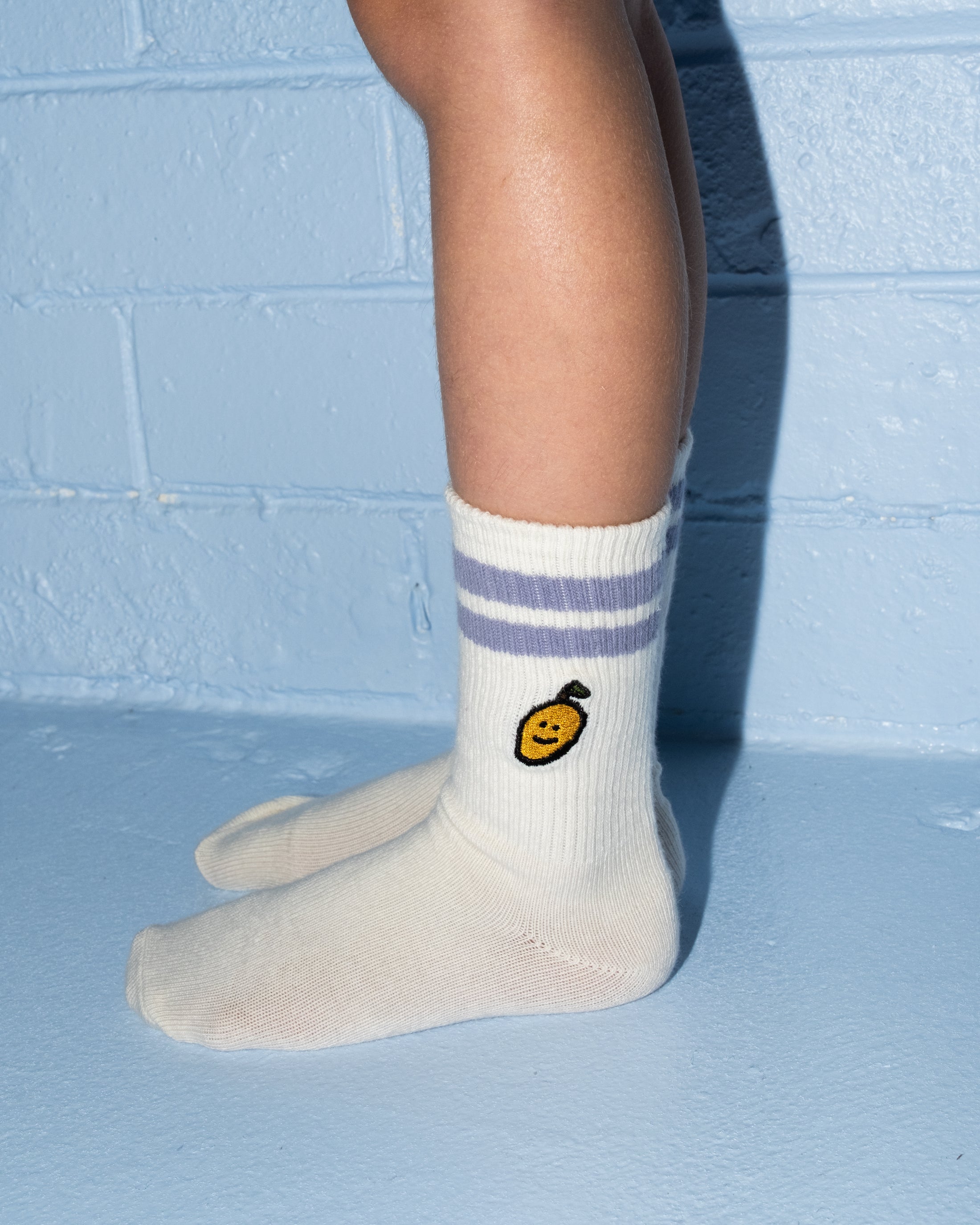 <GROWN> 2-Pack Fruit Salad Cotton Socks - Milk