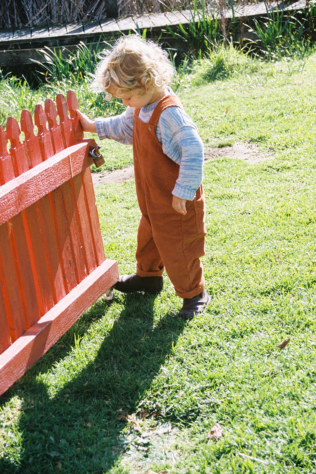 <GROWN> Organic Cord Overalls - Brick