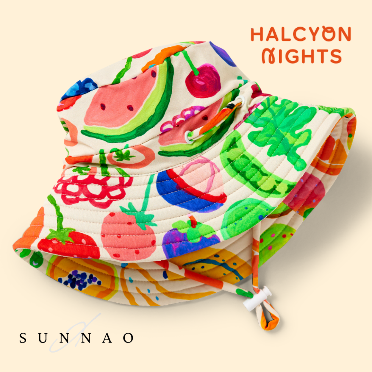 <Halcyon Nights> Swim Bucket Hat Eat The Rainbow