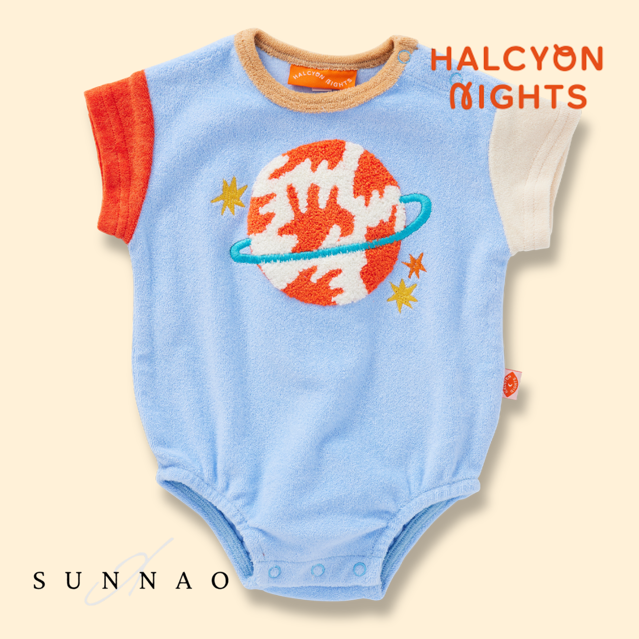 <Halcyon Nights> See You In Space Terry Short Sleeve Bodysuit