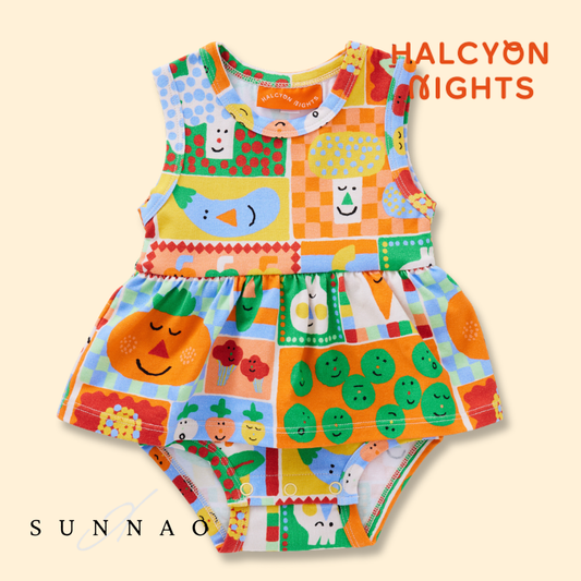 <Halcyon Nights> Pocket Patch Singlet Dress