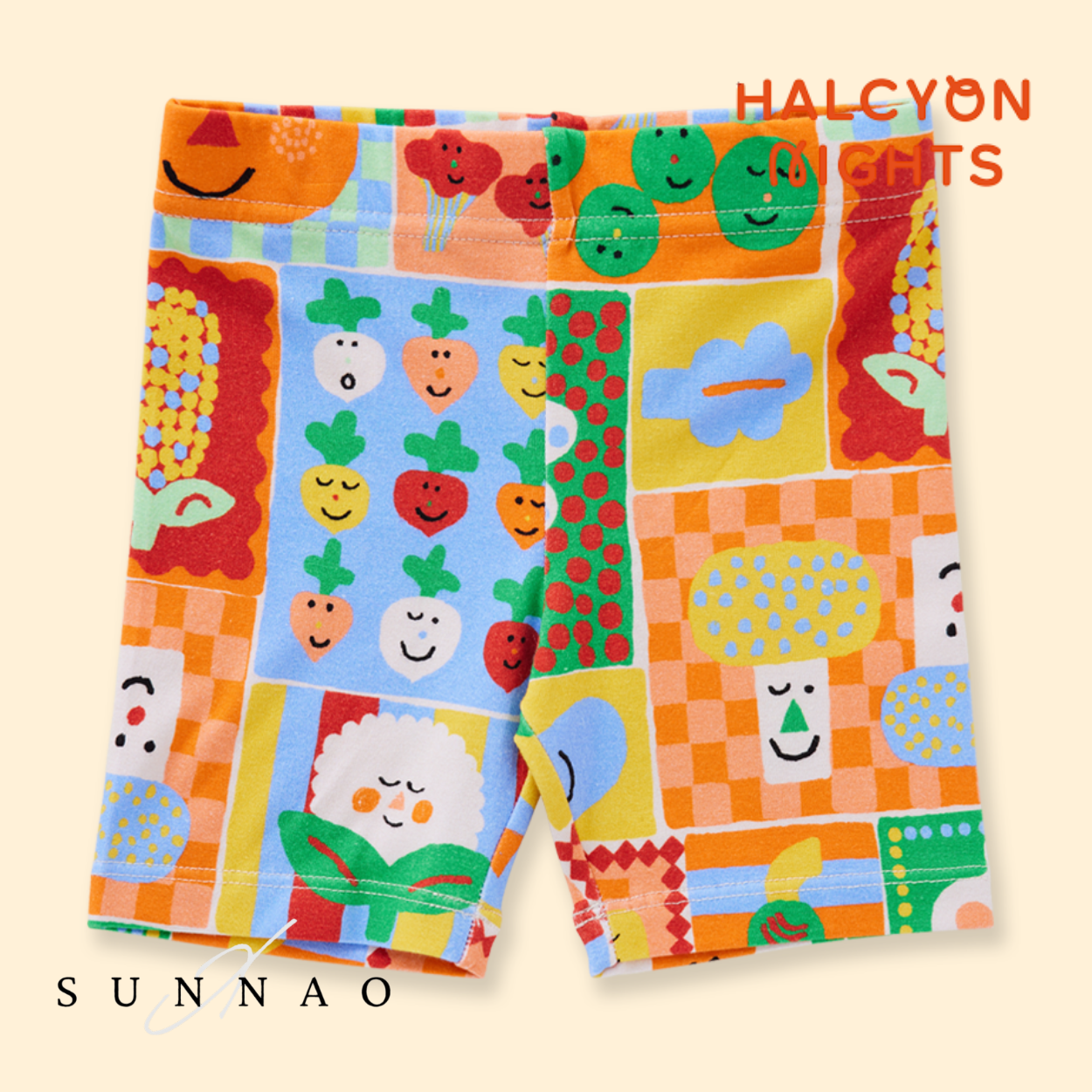 <Halcyon Nights> Pocket Patch Kids Bike Shorts