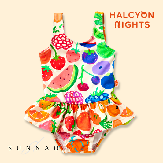 <Halcyon Nights> Baby Frill Bather Eat The Rainbow