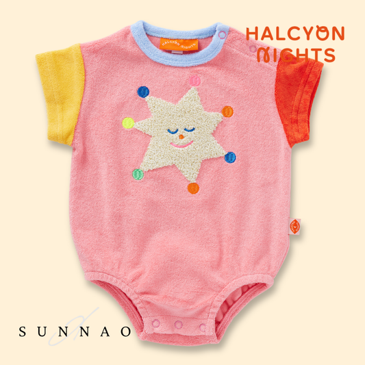 <Halcyon Nights> Stars Terry Short Sleeve Bodysuit